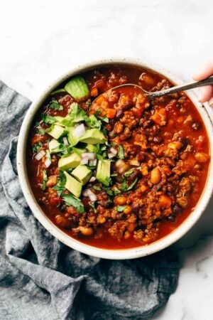 Bowl of soup or chili